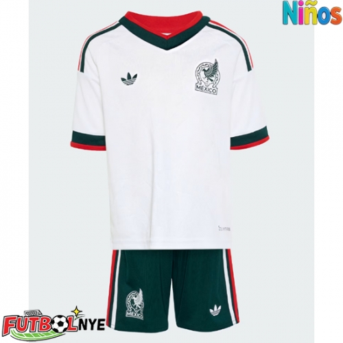 Camiseta México Visitante Equipación para niños Mundial 2026 manga corta (+ pantalones cortos)